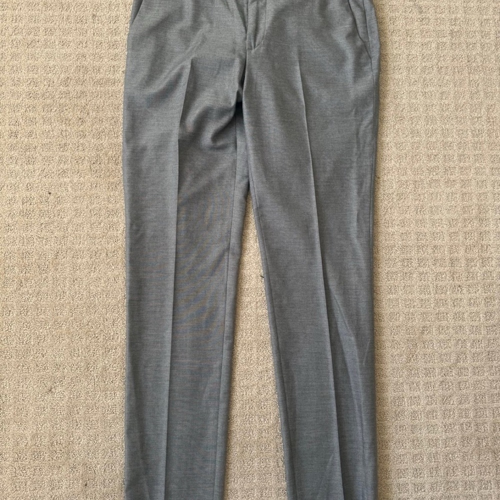 Zara man men’s grey straight leg dress pants slacks size 32 x 32